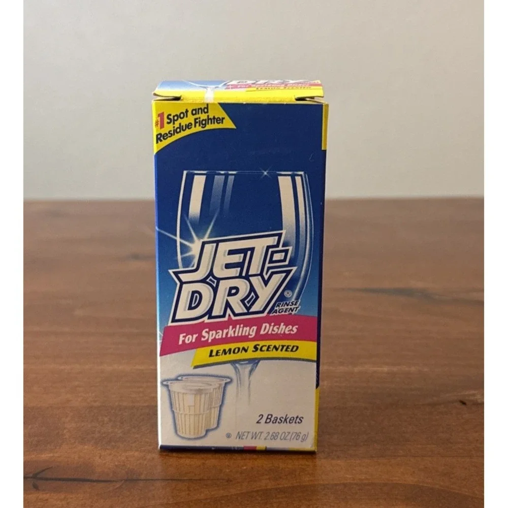Jet Dry Rinse Agent Baskets Lemon Scented for Dishwasher 2001 NEW